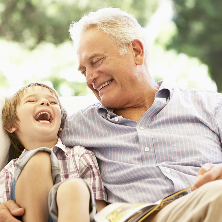 Grandpa and grandson
