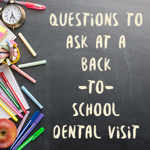 Watertown dentists Dr. Buchholtz and Dr. Garro of Family Dental Practice share ideas for questions parents and children can ask at a back-to-school dental visit.