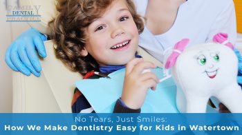 Learn how Family Dental Practice in Watertown, WI, makes dental visits fun and comfortable for kids with gentle care, sedation options, and a warm, family-friendly atmosphere.
