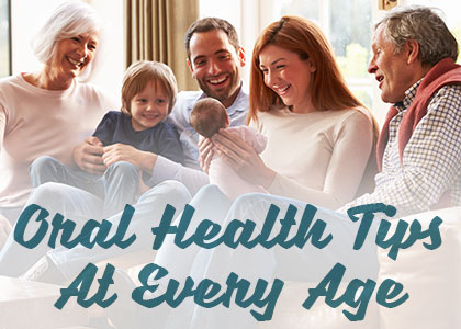 Watertown dentists, Dr. Buchholtz & Dr. Garro at Family Dental Practice give patients an overview of key points for oral health at every age of your life. 