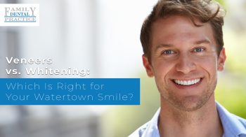 Compare veneers vs. teeth whitening in Watertown, WI. Learn how Family Dental Practice helps you choose the best treatment to achieve a bright, confident smile.