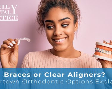 Braces or Clear Aligners? Watertown Orthodontic Options Explained - <p>Everyone wants a confident, healthy smile, but when it comes to orthodontic treatment, it’s not always clear which option is best. Should you go with traditional braces, or are clear aligners the smarter choice? At Family Dental Practice in Watertown, WI, we specialize in orthodontics for all ages, offering both modern and traditional treatments. Our [&hellip;]</p>
